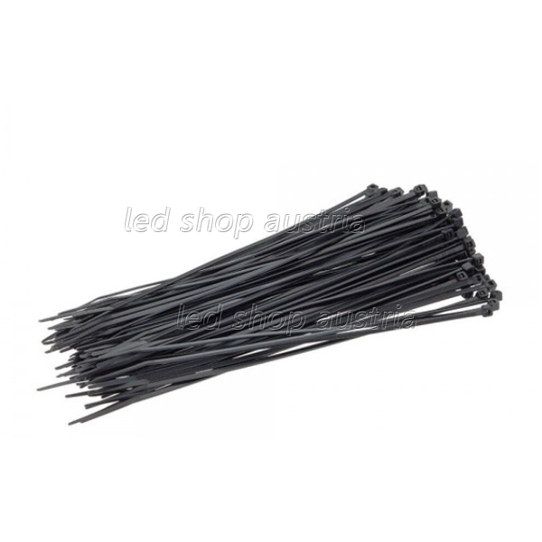 (Bild für) Kabelbinder schwarz 2,5 x 203mm 100Stk. UV-beständig