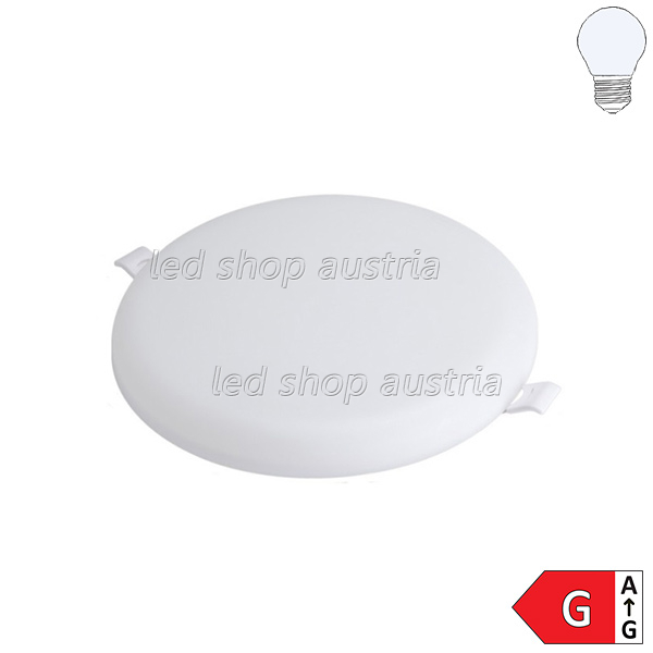 18W LED Frameless Mini Einbaupanel rund inkl. Trafo kaltweiß