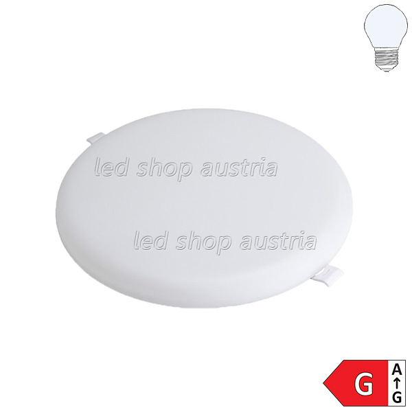 24W LED Frameless Mini Einbaupanel rund inkl. Trafo kaltweiß