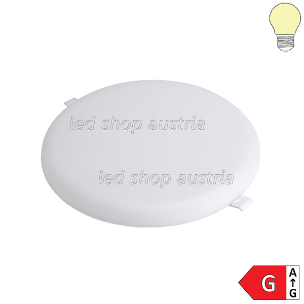 24W LED Frameless Mini Einbaupanel rund inkl. Trafo warmweiß