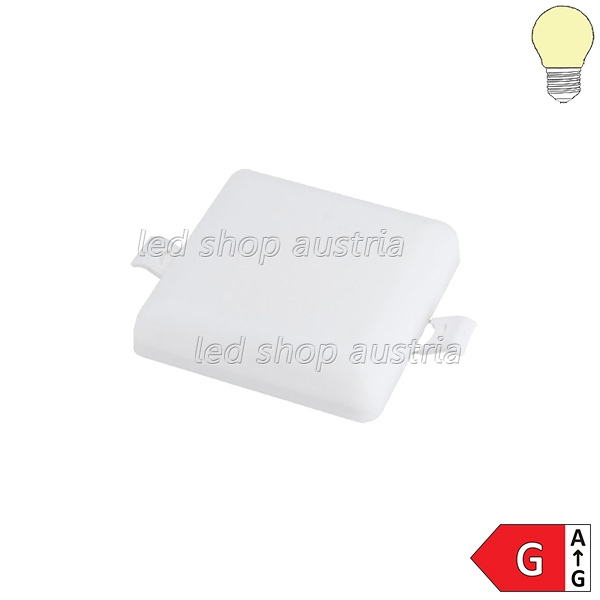 9W LED Frameless Mini Einbaupanel quadratisch inkl. Trafo warmweiß