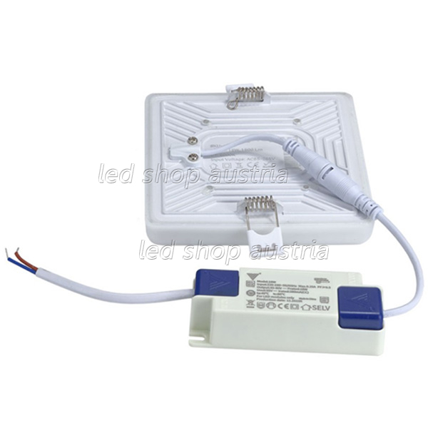18W LED Frameless Mini Einbaupanel quadratisch inkl. Trafo neutralweiß