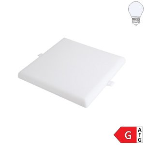 24W LED Frameless Mini Einbaupanel quadratisch inkl. Trafo kaltweiß