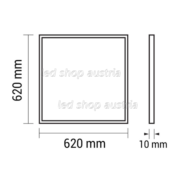 36W 620x620mm LED Panel 100Lm/W neutralweiß