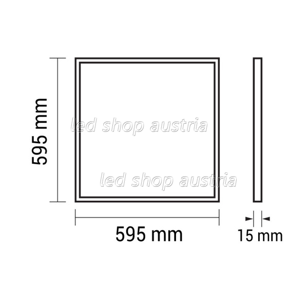 40W 60x60cm LED Panel kaltweiß UGR 19 120LM/W