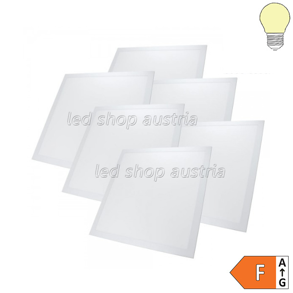 45W LED Panel HIGH CRI 620x620mm warmweiß 6 Stk. Packung UGR19