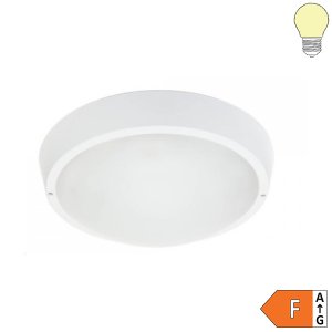 LED Aufbau Leuchte Kunststoff 13W Rund mit Mikrowellensensor warmweiß IP65