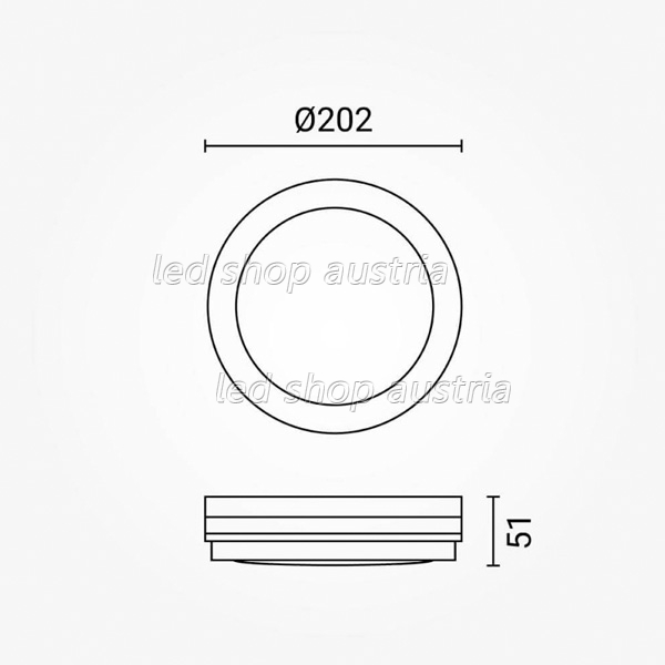 20W LED Deckenleuchte weiß für Außenbereich CCT IP65