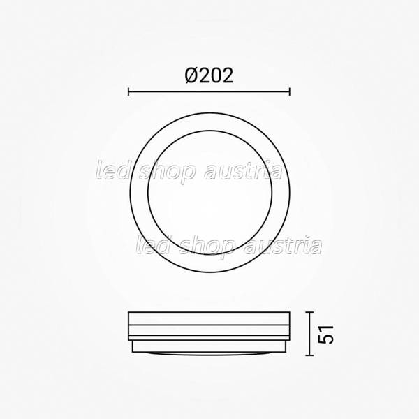 20W LED Deckenleuchte schwarz für Außenbereich CCT IP65