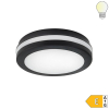 20W LED Deckenleuchte mit Bewegungsmelder schwarz für Außenbereich CCT IP65