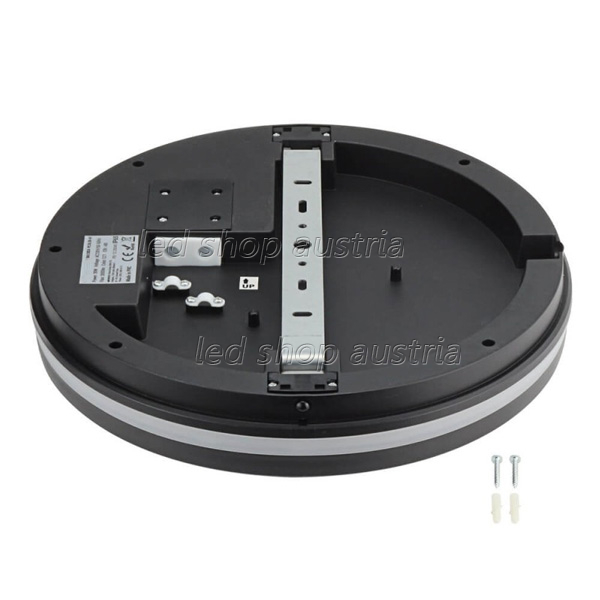 30W LED Deckenleuchte mit Bewegungsmelder schwarz für Außenbereich CCT IP65