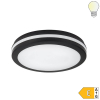 30W LED Deckenleuchte mit Bewegungsmelder schwarz für Außenbereich CCT IP65