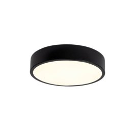 18W LED Deckenleuchte rund schwarz neutralweiß