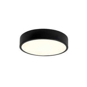 18W LED Deckenleuchte rund schwarz neutralweiß