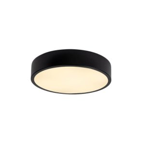 18W LED Deckenleuchte rund schwarz warmweiß