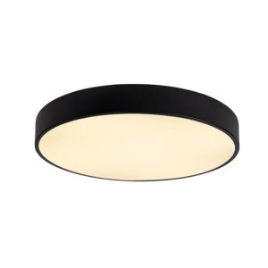 30W LED Deckenleuchte rund schwarz warmweiß
