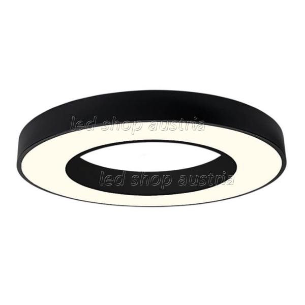 36W LED Deckenleuchte Design rund schwarz neutralweiß