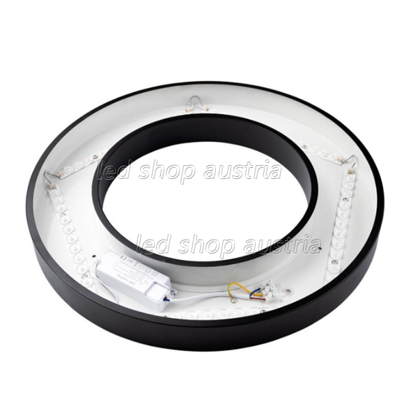 36W LED Deckenleuchte Design rund schwarz neutralweiß
