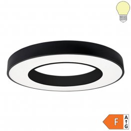 36W LED Deckenleuchte Design rund schwarz warmweiß