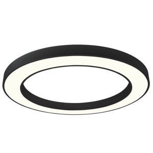 64W LED Deckenleuchte Design rund schwarz neutralweiß