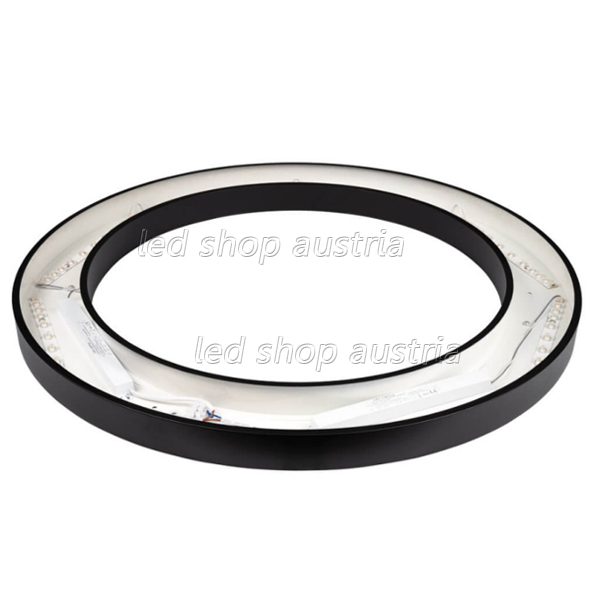 64W LED Deckenleuchte Design rund schwarz neutralweiß