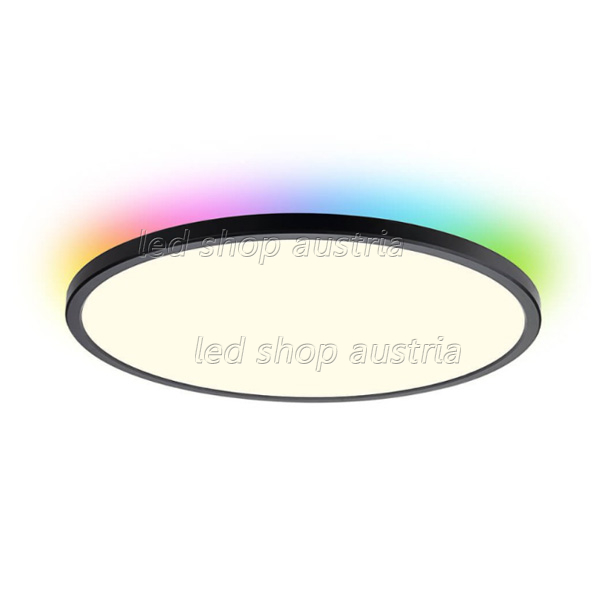 24W Deckenleuchte schwarz RGB+CCT