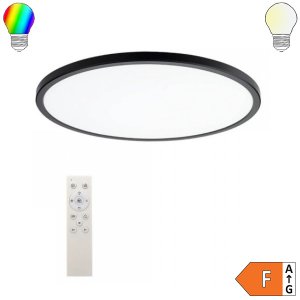24W Deckenleuchte schwarz RGB+CCT