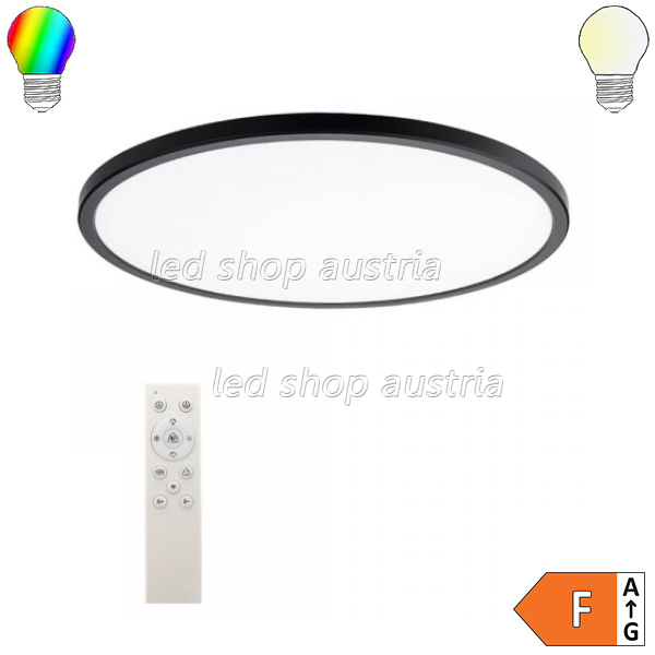 24W Deckenleuchte schwarz RGB+CCT