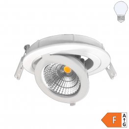 12W LED Downlight rund schwenkbar inkl. Trafo kaltweiß