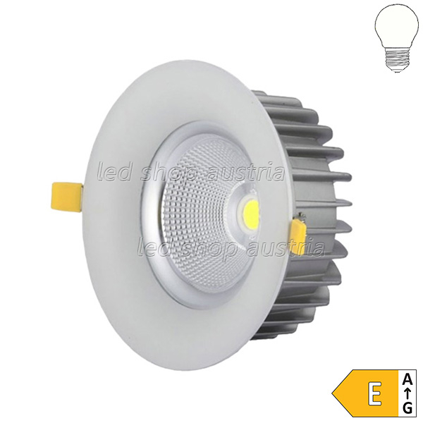 40W LED Downlight rund 60° inkl. Trafo TÜV neutralweiß