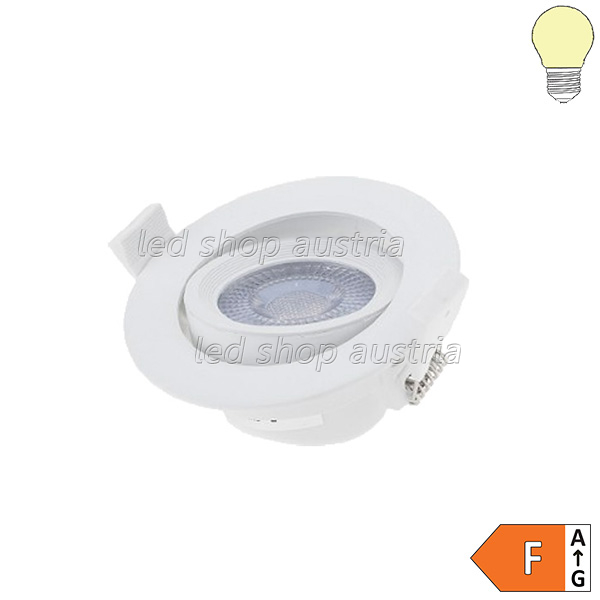 5W LED SMD Downlight rund schwenkbar inkl. Trafo warmweiß