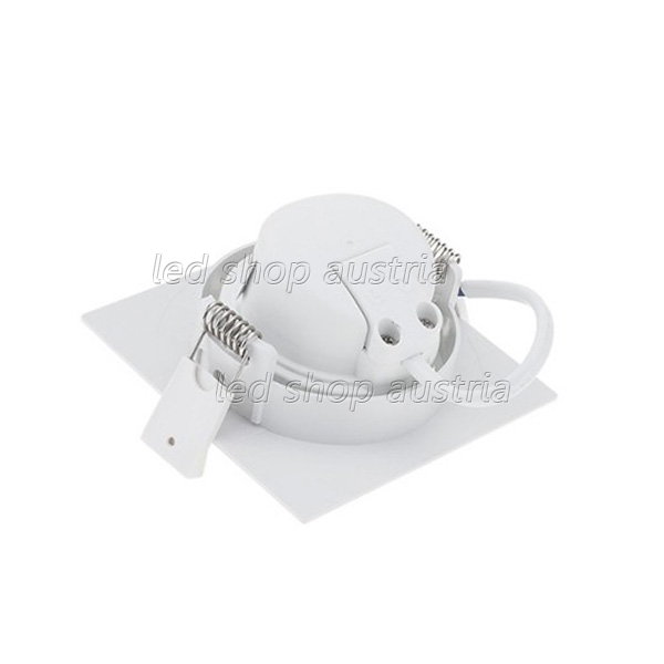 5W LED SMD Downlight quadratisch schwenkbar inkl. Trafo warmweiß