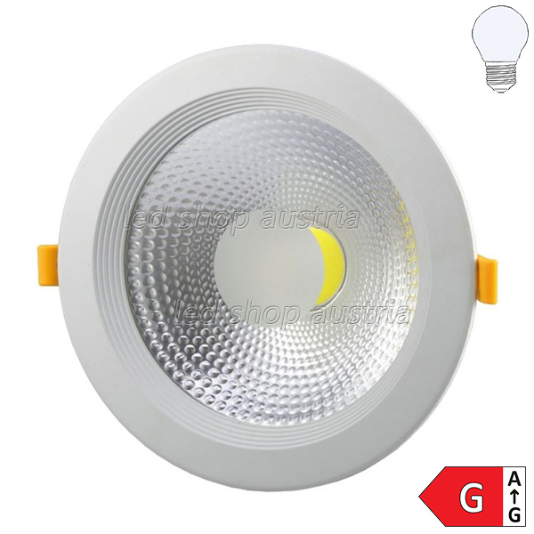 30W LED Downlight rund 145° inkl. Trafo TÜV kaltweiß