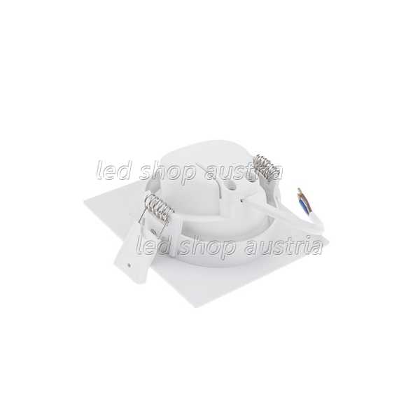 7W LED SMD Downlight quadratisch schwenkbar inkl. Trafo kaltweiß