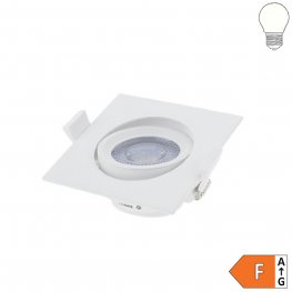 7W LED SMD Downlight quadratisch schwenkbar inkl. Trafo neutralweiß