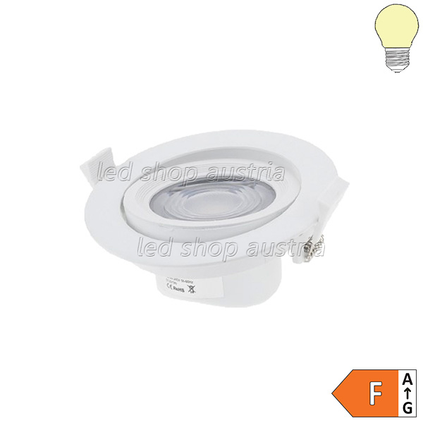 10W LED SMD Downlight rund schwenkbar inkl. Trafo warmweiß