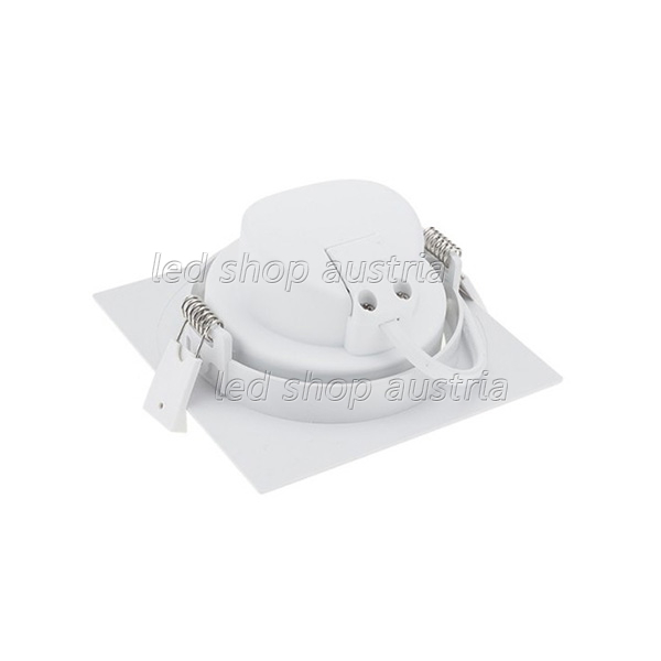 10W LED SMD Downlight quadratisch schwenkbar inkl. Trafo neutralweiß