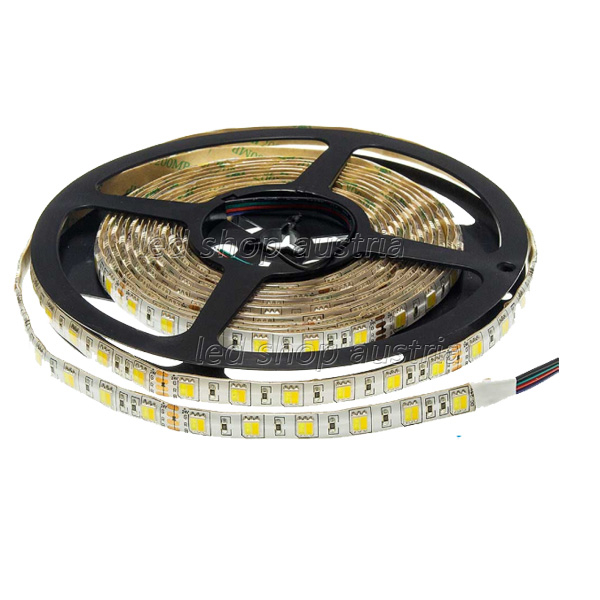 LED Strip 24V DUAL LED 6000K+3000K 12W/m 5m Rolle selbstkl. "wasserfest"