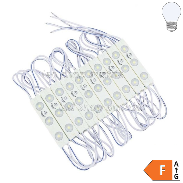 12V LED SMD 2835 Modul 1W IP65 SET 20Stk kaltweiß