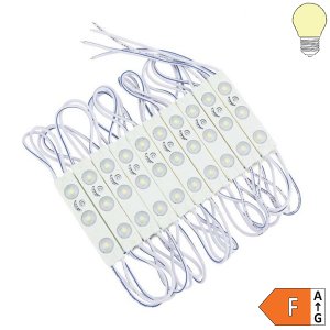 12V LED SMD 2835 Modul 1W IP65 SET 20Stk warmweiß