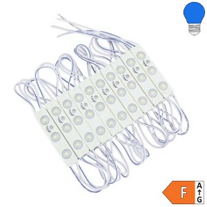 12V LED SMD 2835 Modul 1W IP65 SET 20Stk blau