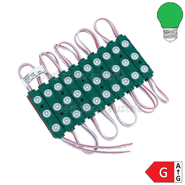 12V LED SMD 2835 Modul 1,5W IP65 SET 20Stk grün