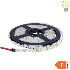 60SMD/m 7,2W/m 12V LED S-Streifen 2835 5m spritzwassergeschützt warmweiß