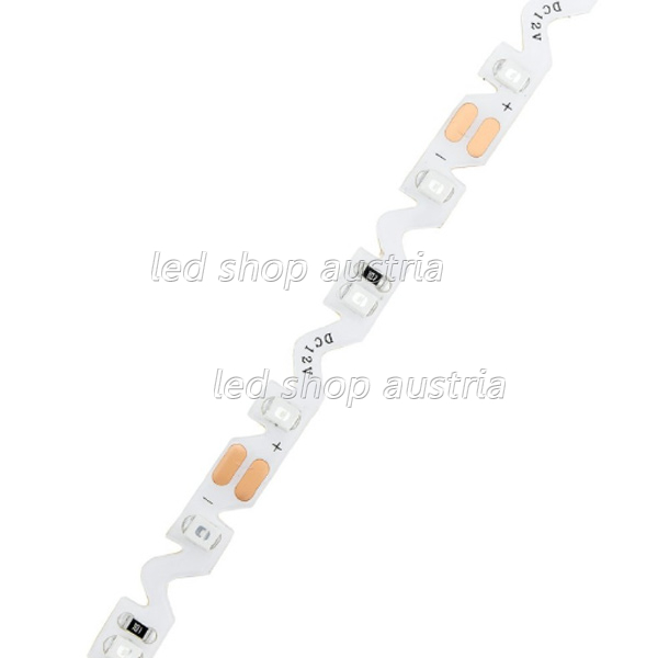 60SMD/m 7,2W/m 12V LED S-Streifen 2835 5m spritzwassergeschützt blau