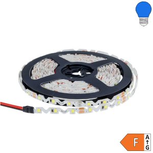 60SMD/m 7,2W/m 12V LED S-Streifen 2835 5m spritzwassergeschützt blau