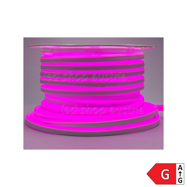 NEON Flex LED Strip 230V 8,5W/m PINK 1m