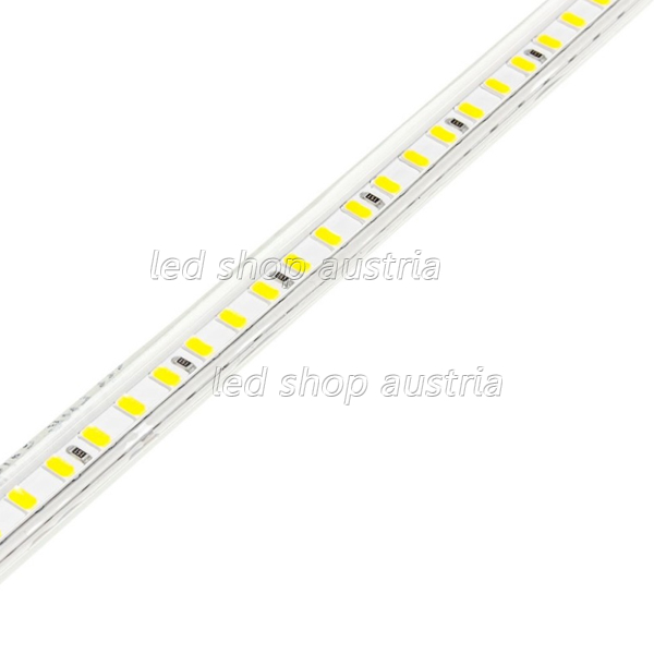 230V Outdoor LED Strip 10W/m 120 SMD 5730 1m kaltweiß