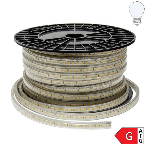 230V Outdoor LED Strip 10W/m 120 SMD 5730 1m kaltweiß