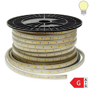 230V Outdoor LED Strip 10W/m 120 SMD 5730 1m warmweiß