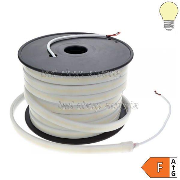 (Bild für) 504SMD/m 6W/m 48V COB LED Streifen IP67 20m warmweiß